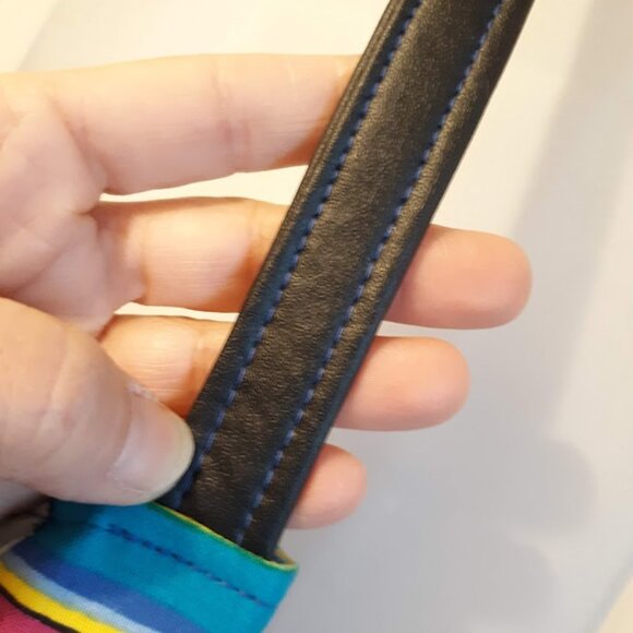 New Southwestern Aztec Shoulder bag purse Sarape stripe Western Turquoise Magent - Picture 5 of 10